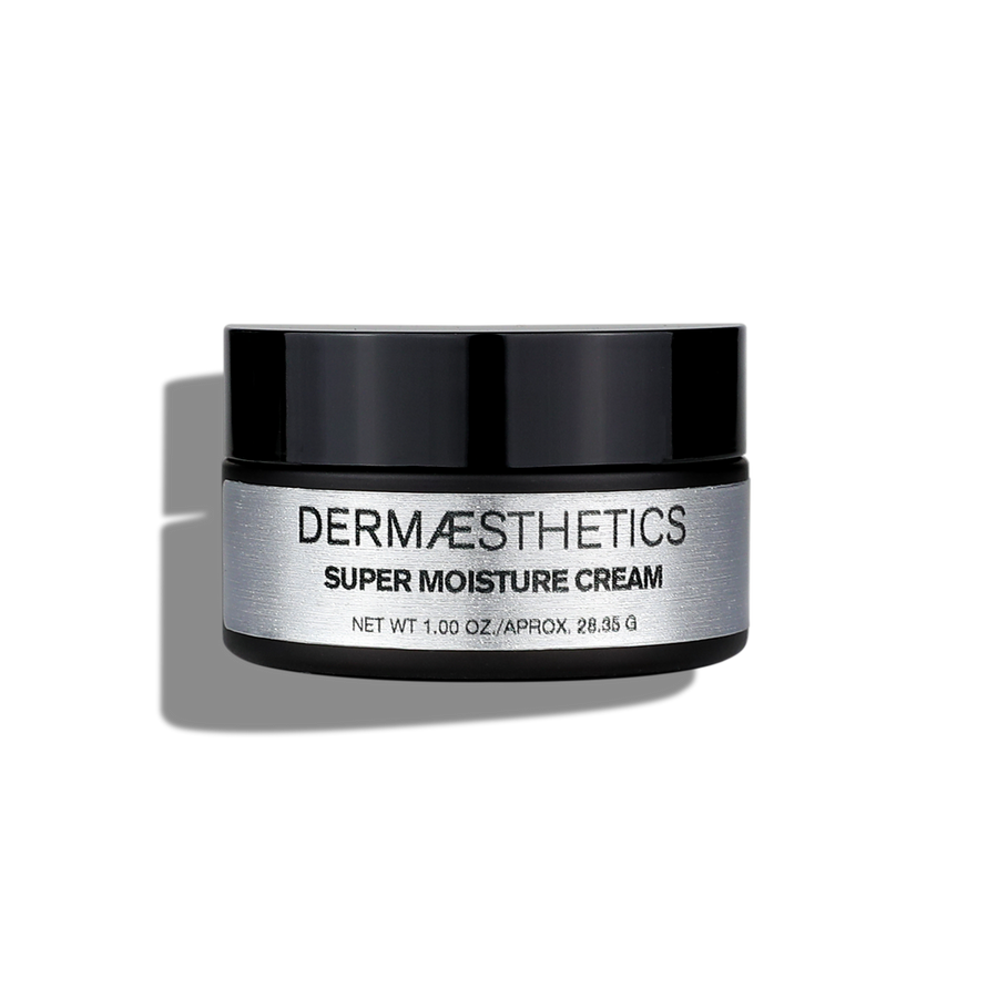 Jar of Dermaesthetics Super Moisture Cream on a white background