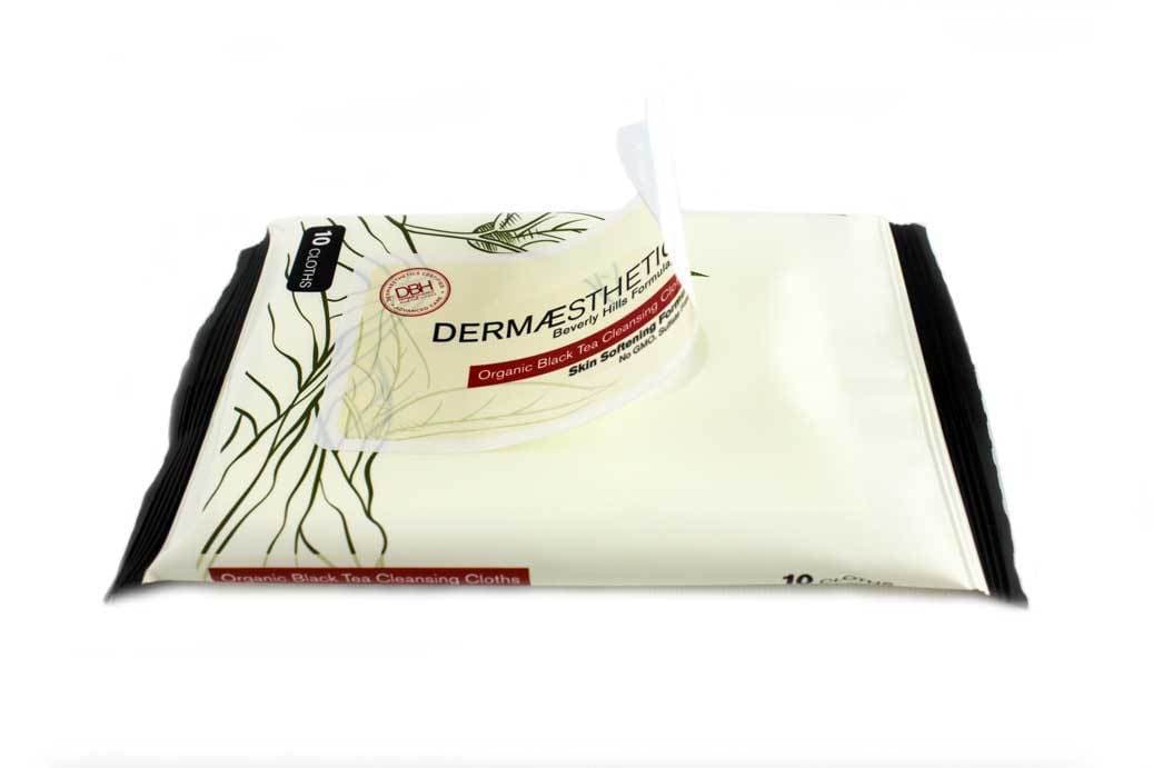 Organic Black Tea Cleansing Cloths Simple Product Dermaesthetics Beverly Hills 